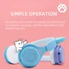 M6 Yeni Kedi Kulak Kulaklığı Bluetooth kulaklık kablosuz öğrenci çocuklar kart katlanır mini macaroon renk sistemi