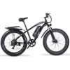 Bicicleta elétrica de 26 polegadas 1000 W Ebike City Fat Tire Bike Mountain Bike 17Ah 48V E-bike bateria de lítio Shimano 7 Speed Moped Shengmilo