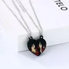 Chains Pcs/Set Fashion Cartoon Cute Friends Love Couple Pendant Necklace Broken Heart BFF Good Friendship JewelryChains