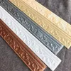 Wall Stickers 2 Meters 3D Self Adhesive Skirting Waterproof Waist Line Wallpaper Home Frame Decoration Border Safety Anti-Collision Strip