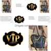 Other Bags Cc Luxury Esign 1006 Womans Letter Plaid Shoder Chain Bag Lambskin Hand Vintage Messenger Real Leather Le B Drop Delivery Dhpbw