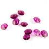 Lustre en cristal de 14mm, perles octogonales Fuchsia, 100/1000 pièces, matériel de bricolage pour rideau, accessoires de fenêtre, prismes suspendus