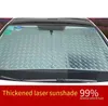 Car Sunshade 130 60cm Foldable Reflective Sun Visor Front Windshield Glass Cover Block UV Auto Window Curtains