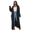 Designer hiver pulls femmes à manches longues épais long pull mode tricoté style long cardigan lâche chaud vêtements d'extérieur en vrac vêtements 0001