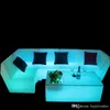 Ny LED -ljus soffa soffbordskombination bar klubb KTV rumskortstol bord och stol kreativ personlighetsmöbler räknare ordförande12