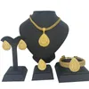 Halskette Ohrringe Set Schmuck Kugel Anhänger Ketten und für Frauen Mädchen Dubai Gold Farbe afrikanische Geburtstagsfeier Geschenke