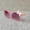 Jelly Pink Eyewear Frames Occhiali da sole rotondi per bambini alla moda con papillon carino