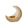 Candle Holders Exquisite Moon Crescent Resin Holder Incense Tube Coffee Shop Study Bedroom Decoration Ornaments