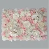 Ny aritificiell siden Rose Flower Wall Panels väggdekoration blommor för bröllop baby shower födelsedagsfest fotografering bakgrund