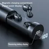 Extraíble B9 Auriculares inalámbricos con Bluetooth Binaural In-ear TWS Metal Mate IPX6 Impermeable Táctil 9D Sonido LED Pantalla digital inteligente