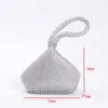 nxy Poignée Strass Sac de Soirée Argent Cristal Poignée Supérieure Sacs pour Femmes Sacs à Main et Sacs à Main Designer de Luxe Petit Sac pour Femme 230308