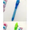 Multi Function Als Creative Magic UV Light Pen Invible Ink Funny Activity Marker School Stقارية لوازم الأطفال للهدايا Ding D Dhqy8