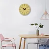 Wall Clocks Clock 11" Wooden Silent Non-Ticking Sweep Movement Luminous For Home Living Room Bedroom Kitchen Office Decor