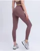 lu hoge taille hip-lifting naakt yoga broek zomer naadloze sneldrogende strakke running sport yoga broek gym sexy naakte elastische fitness outdoor sport broek