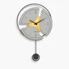 Wandklokken Moderne woonkamer LED -mechanisme Design Gold Nordic unieke items Duvar Saati Decoratie L