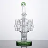 14mm Dişi Eklem Cam Bongs Matris PERC HAYA SONTAŞLARI ASTOPUS SU BORULAR RECYCLER YAĞLAR DAB DIBS 11 inç 14mm Dişi Eklem OA011