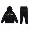 Tils de pista masculino Black capuz Trapstar Rainbow Tootes Bordado Decodificação de Capuz Men e Mulheres Sportswear Suit T230316