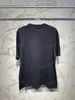 Xinxinbuy Men designer tee t shirt 23SS Paris Pin Letter Brodery Sticked Short Sleeve Cotton Women Black White XS-2XL