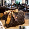 Other Bags Handbags Net Red Large Capacity Silk Scarf Old Flower Womens 2021 Fashion Single Shoder Armpit Commuter Messenger Tote Dr Dha8B