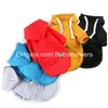 Vêtements Pour Chiens 5 Couleurs En Gros Chiens À Capuche Sublimation Chandails Vierges Avec Chapeau Temps Froid Pet Hoodies Poche À Capuche Vêtements Costume Dh8Ax