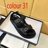 designer schoenen zomer strand sandaal Dikke bodem Sport sandalen Trainers mode Leer Casual vrouw Schoenen fluwelen Letter Plateau damesschoen Grote maat 35-42 Met doos