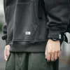 Плюс размер Harajuku Высококачественная тонкая флисовая толстовка японская уличная одежда хип -хоп мужская одежда корейская пара пуловер 230316