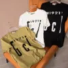 Lüks T Shirt Erkek Tasarımcı T-Shirt Siyah Kırmızı Mektup Baskılı Gömlek Kısa Kollu Moda Marka Tasarımcısı Top Tees Asya Boyutu S-4XL