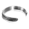 Bangle Men Open Cuff Twist Thorns Wire Pulsera Titanium Steel Geometric Bracelet Barbed Jewelry Viking Bangles Ss-167