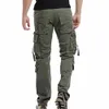 Męskie spodnie mody wojskowe spodnie ładunkowe męskie spodnie kombinezon zwykłe workowate armii spodnie ładunkowe mężczyźni plus wielkość wielkości spodni taktyczna 230316
