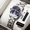 Women's Watches 2023 Ladies Pols Jurk Gold Watch Crystal Diamond roestvrijstalen zilveren klok Montre Femme 230314