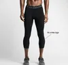 Мужские брюки черно-белая спортивная фитнеса быстросохнущая сжатие Capri Contraped Basketball Trange Trains Trainsing's Boun22 Boun22
