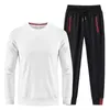 Männer Trainingsanzüge Herbst Bestickte Hose Oansatz Langärmelige Casual Anzug Trainingsanzug Männer Track Zwei Stück Streetwear Kleidung Pullover Herren Sets