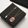 Drop Dangle Long Lady Necklaces Circle Slide Letter Combination Pendant Necklaces Women Light Adjustable Jewelry with Box