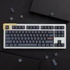 GMK Cinder Large Set Cherry Perfil PBT keycap Dye-Sub English Personalidade CAPS CAPS PARA TECHADOR MECÂNICO 61/64/68/75