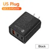 40W Carregamento rápido PD Carregamento rápido USB QC3.0 Vústeros 3 portas Tipo C Adaptador de telefone celular Plug Plug para telefone celular