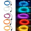 LED-remsor 1-5 m 10m El Wire Flexible Neon Light Glow El Draht Seil Rohr Band Wasserdichte ledde Neon Lichter Schuhe Kleidung Auto de P230315