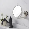 Kompaktspiegel für Badezimmer, Kosmetik, 1 x 3 x Vergrößerung, Saugnapf, verstellbares Make-up, doppelseitig, Badezimmer 230314