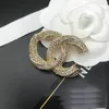 Designer broche de luxo banhado a ouro pin broches colorido diamante moda jóias mulheres homens casar festa de casamento acessórios de pano