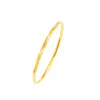 3mm fino feminino pulseira real 18k ouro amarelo preenchido clássico moda estilo simples jóias presente (3 peças)