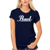 Camisetas masculinas 2023 Moda Brand Men Summer Pearl Música curta Música Top Tamanho do algodão do-pescoço