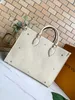 Evening s 5A Onthego GM MM PM Tote Crossbody Totes Black Beige 41cm 34cm 25cm On The Go Genuine Leather Epilogue Messenger Bag Luxurys Handbags