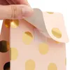 Confezione regalo 25 pz/lotto carino abbronzante a pois rosa sacchetto di carta per caramelle forniture per feste piccolo sacchetto per confezioni regalo 230316