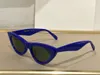 40019 Cat Eye Sunglasses for Men Blue Silver Mirror Sun Glasses Designers Sunglasses Shades Occhiali Da Sole Glasses UV400 With Box