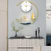 Wall Clocks Modern Art Fun Metal Clock Living Room Gold Chic Stylish Watch Bedroom Silent Simple Horloge Murale Home Decor Drop Deli Dhva4