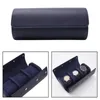 Bekijk dozen Cases Men Roll Travel Case Sieraden Schakelbanden Gift Storage Display