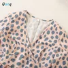 Familie Bijpassende Outfits Qunq Lente Herfst Ouder-kind Outfits Dot Print Lange Mouw Slanke Zoete Prinses Jurk Mama En Dochter Bijpassende Kleding 230316