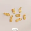 Charms Strong Color Preservation Sand Gold Lucky Lotus II Huan Peanut Gourd Pendant Diy Sieraden Pendantcharms