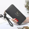 Wallets Women's Korean Butterfly Clutch Large-capacity PU Leather Long Wallet Cellphone Card Holder Vintage Purse With Tassel 8Z