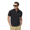 Heren Polos Summer Mens Business Casual Polo Shirt Golf Shirt Turn Collar Short Sleeve Tops Fashions Trip Shirt Men's Clothing 230316