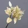 Decorative Flowers 2023 Eucalyptus Tree Branch Round Leaves Artificial Leaf Retro Plant Decoration Fake Flower Faux Foliage